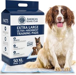 American Kennel Club Extra Large Dog Training Pads, 28 x 30-in, Fresh Scented, 50 count