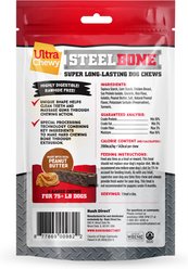 Ultra Chewy UC Steel X-Large Peanut Butter Flavored Dog Bone, 12.84-oz bag, 3 count slide 2 of 5