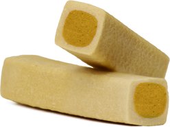 Ultra Chewy UC Double Treat Bone Banana Yogurt Dog Dental Chew Treats, 2.8-oz bag, 5 count slide 2 of 3