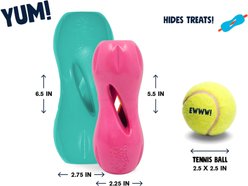 West Paw Limited Edition Qwizl Dog Toy, Teal, Large slide 2 of 5