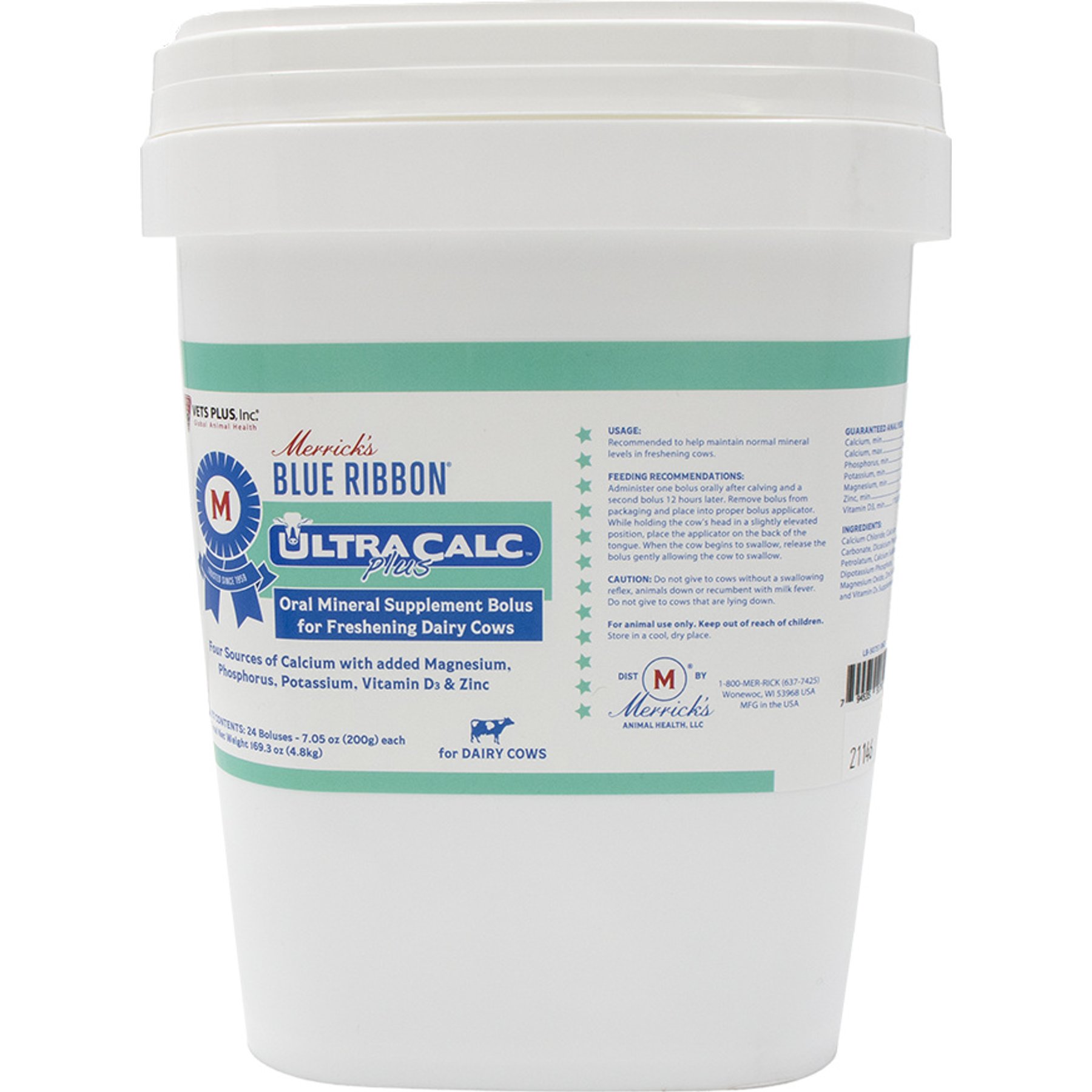 Merrick's Blue Ribbon Ultracalc Plus Bolus Cattle Minerals, 24 count
