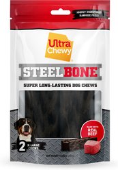 Ultra Chewy UC Steel X-Large Beef Flavored Hard Dog Bone, 12.84-oz bag, 3 count