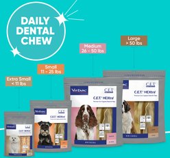 Virbac C.E.T. HEXtra Dental Chews for Dogs over 51-lbs, 1.13-lb bag slide 2 of 7