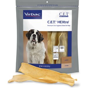 Virbac C.E.T. HEXtra Dental Chews for Dogs over 51-lbs, 1.13-lb bag