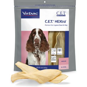 Virbac C.E.T. HEXtra Dental Chews for Dogs, 26-50 lbs