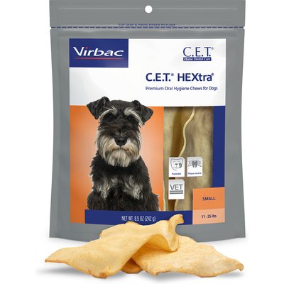 Virbac Virbac C.E.T. HEXtra Dental Chews for Dogs, 11-25 lbs