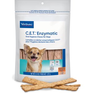 Virbac C.E.T. Enzymatic Dental Chews for X-Small Dogs, under 11-lbs, 8.4-oz bag
