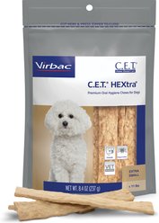 Virbac C.E.T. HEXtra Dental Chews for Dogs, under 11-lbs, 30 count