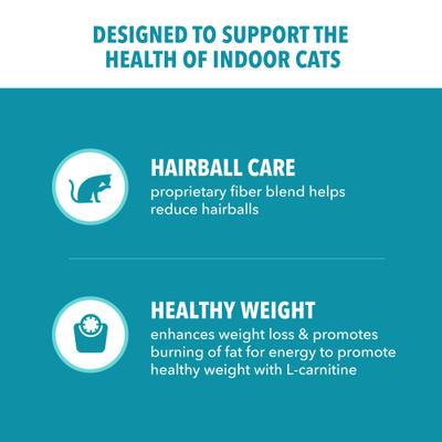 Show full view: Iams Proactive Health Indoor Weight & Hairball Care Chicken & Turkey Recipe Dry Cat Food, 22-lb bag slide 4 of 9