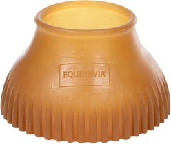 Equinavia Rubber Pull On Horse Bell Boots, Natural, Large
