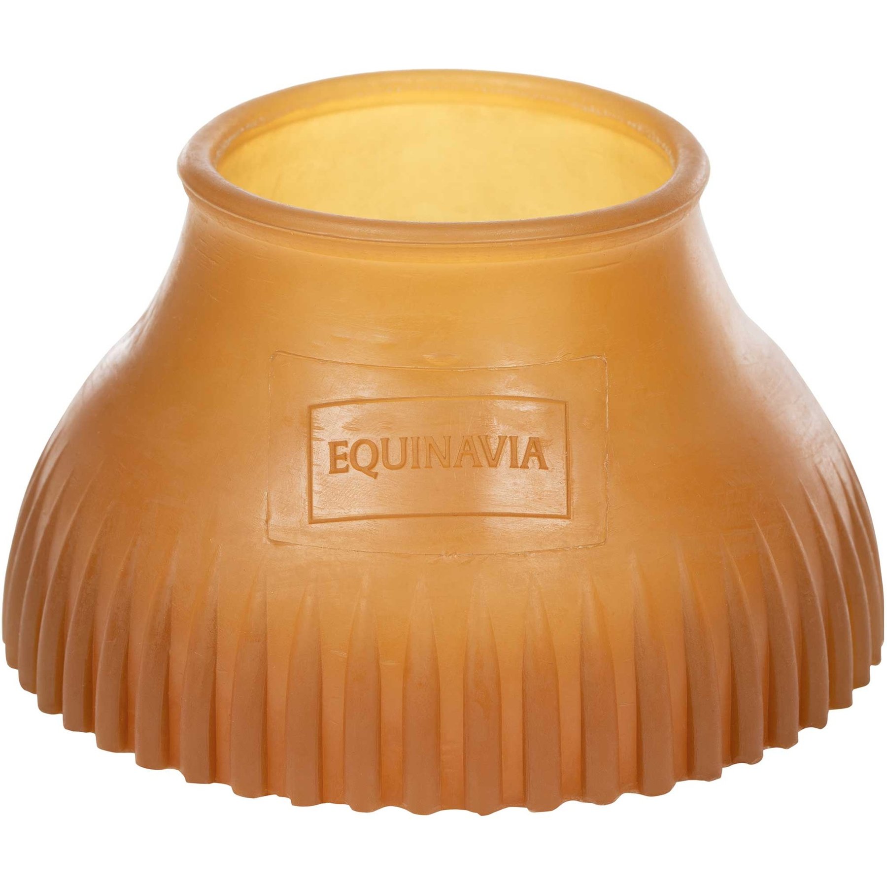 Equinavia Rubber Pull On Horse Bell Boots, Natural, Medium