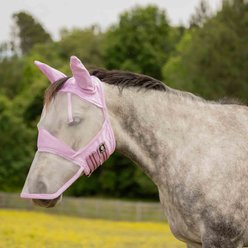 Equinavia Algard Soft Mesh Long Nose Horse Fly Mask, Sweet Pink, Horse