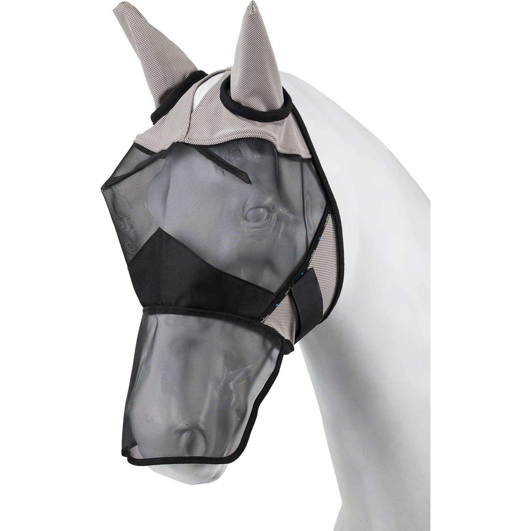 Horze Cooling Long Nose Horse Fly Mask, Atmosphere, XX-Large