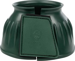 Equinavia Double Lock Rubber Horse Bell Boots, Dark Green, X-Large