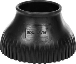 Equinavia Rubber Pull On Horse Bell Boots, Black, Large