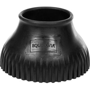 Equinavia Rubber Pull On Horse Bell Boots, Black, Large