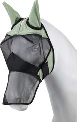 Horze Cooling Long Nose Horse Fly Mask, Celadon Green, X-Large