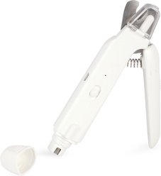 allforpaws 2-in-1 Dog Nail Clipper with Grinder, White, 6.9 x 2 x 8.6-in