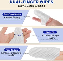 Ninibabie Acne Chin Treatment Dual-Finger Unscented Cat Wipes, 60 count slide 2 of 7
