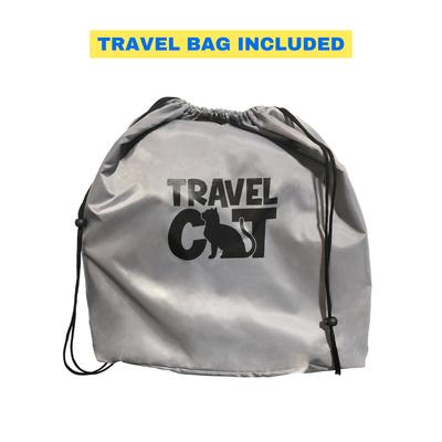 Show full view: Travel Cat The Meowbile Home Convertible Pillow Cat Cave Bed, Heather Grey slide 6 of 8
