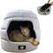 Show in main carousel: Travel Cat The Meowbile Home Convertible Pillow Cat Cave Bed, Heather Grey slide 1 of 8