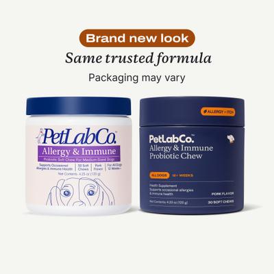 Show full view: PetLab Co. Allergy & Immune Probiotic Chew Supplement for Dogs, 30 count slide 4 of 9