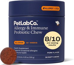 PetLab Co. Allergy & Immune Probiotic Chew Supplement for Dogs, 30 count