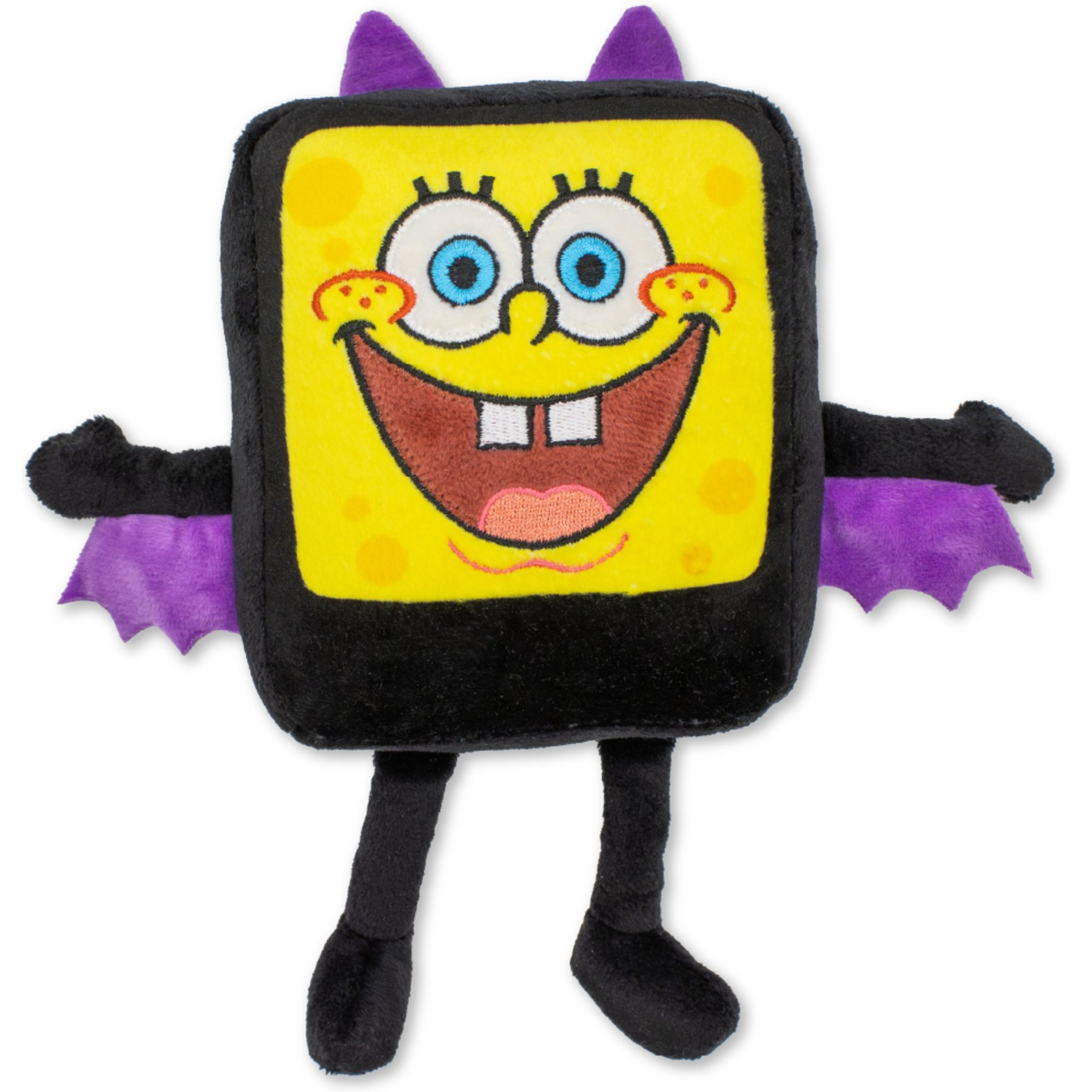SpongeBob Squarepants Bat Costume Squeaky Plush Dog Toy, Yellow