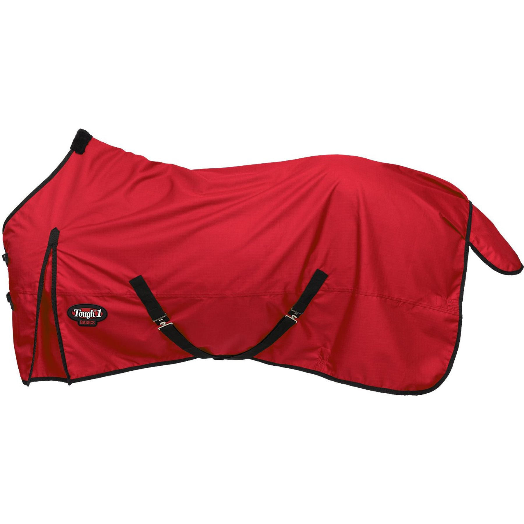 Tough1 Basics 1200D Turnout Horse Sheet, Red, 81-in