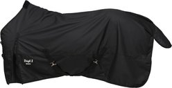 Tough1 Basics 1200D Turnout Horse Sheet, Black, 78-in