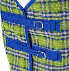 Tough1 Deluxe Mesh Fly Horse Sheet, Royal Blue/Neon Green/Pink, 75-in slide 2 of 2