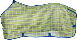 Tough1 Deluxe Mesh Fly Horse Sheet, Royal Blue/Neon Green/Pink, 81-in