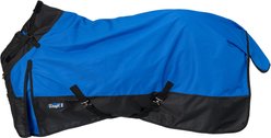 Tough1 1200D Turnout Horse Sheet with Snuggit Neck, Royal Blue, 75-in