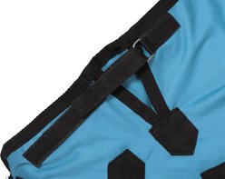 Tough1 1200D Mini Turnout Horse Sheet with Snuggit Neck, Turquoise, 51-in slide 2 of 3