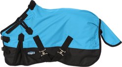 Tough1 1200D Mini Turnout Horse Sheet with Snuggit Neck, Turquoise, 51-in