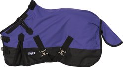 Tough1 1200D Mini Turnout Horse Sheet with Snuggit Neck, Purple, 36-in