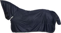 Tough1 Reflective Full Neck Rain Horse Sheet, Navy Blue, 69-in