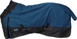 Tough1 1200D Turnout Horse Sheet with Snuggit Neck, Navy Blue, 84-in