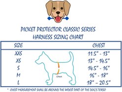 Picket Protector Classic Series Step-In Dog Harness, Black, XX-Small: 11.5 to 13-in chest slide 2 of 2