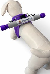 Picket Protector Classic Series Step-In Harness Bundle with X-Large Picket Protector, Purple, Large: 18 to 20.5-in chest