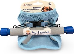 Picket Protector Classic Series Step-In Dog Harness Bundle with 10-in Picket Protector, Baby Blue, Small: 14.5 to 16-in chest slide 2 of 7