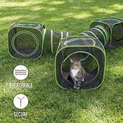 Kitty City Large Outdoor 3-Way Cat Play Tunnel slide 2 of 7