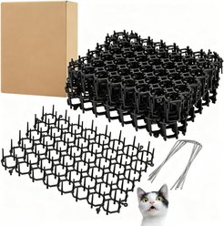 NonoPets Humane Cat Repellent Scat Mat, Black, 15 count