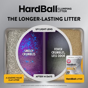 Arm & Hammer Litter Platinum Hardball Garden Bloom Lightweight Easy No-Mess Scooping Clumping Cat Litter, 14.5-lb bag