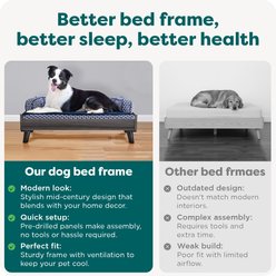 FurHaven Cat & Dog Bed Frame, Gray Wash, Jumbo slide 2 of 8