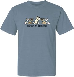Teddy the Dog Pardon My Frenchie Classic Tee, Bluestone, XX-Large