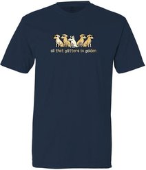 Teddy the Dog All That Glitters is Golden Classic Tee, Midnight Dream, XXX-Large