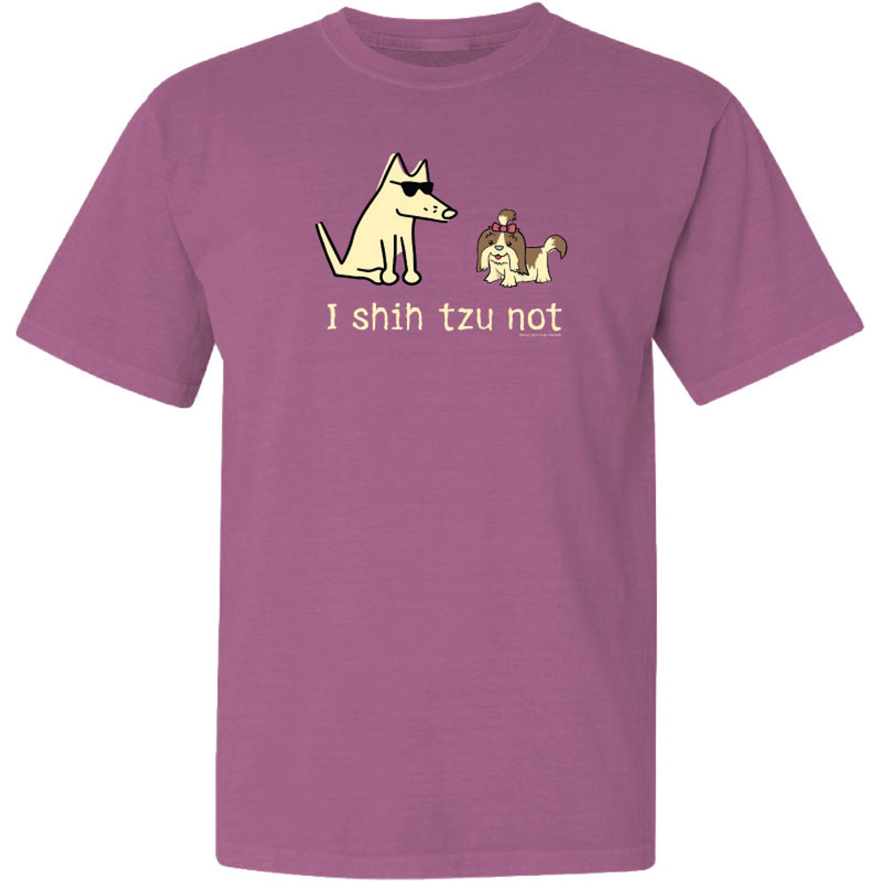 Teddy the Dog I Shih Tzu Not Classic Tee, Berry, Medium