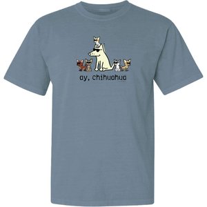 Teddy the Dog Ay Chihuahua Classic Tee, Bluestone, X-Small