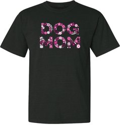 Teddy the Dog Dog Mom Flowers Classic Tee, Black, X-Large slide 1 of 2